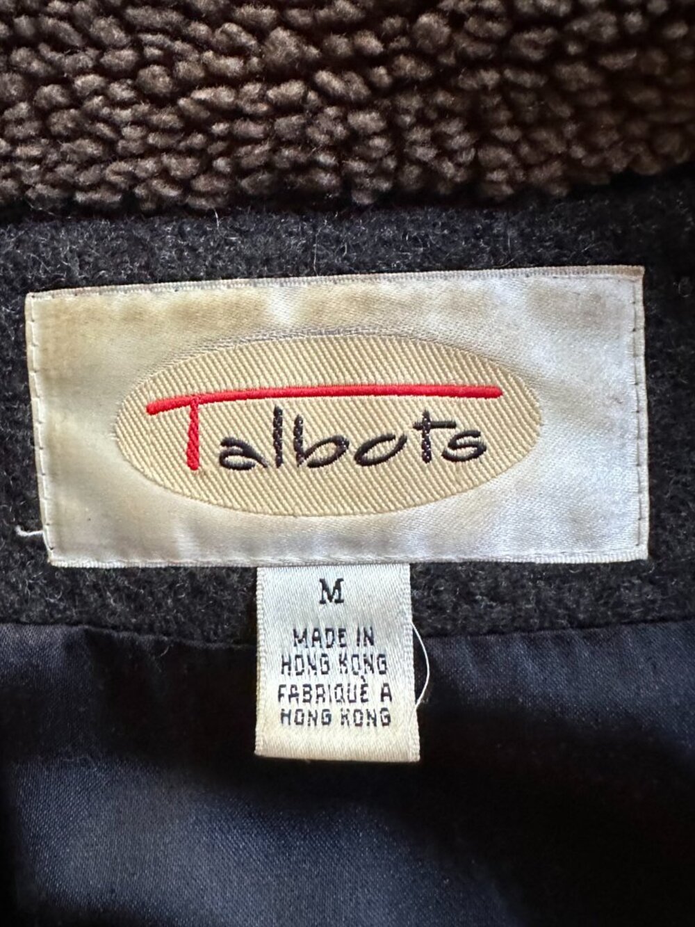 Talbots Jacket Womens Medium Button Close 100% Wool Grey Pockets Overcoat - Picture 4 of 14